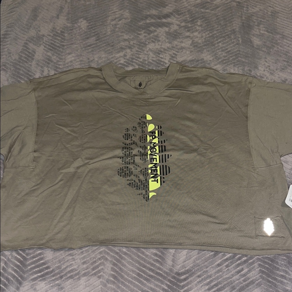 FP Movement by Free People Olive Graphic Tee